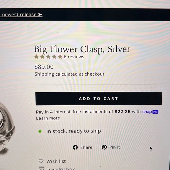 Trollbeads Big Flower Clasp Sterling Silver - Picture 6 of 7